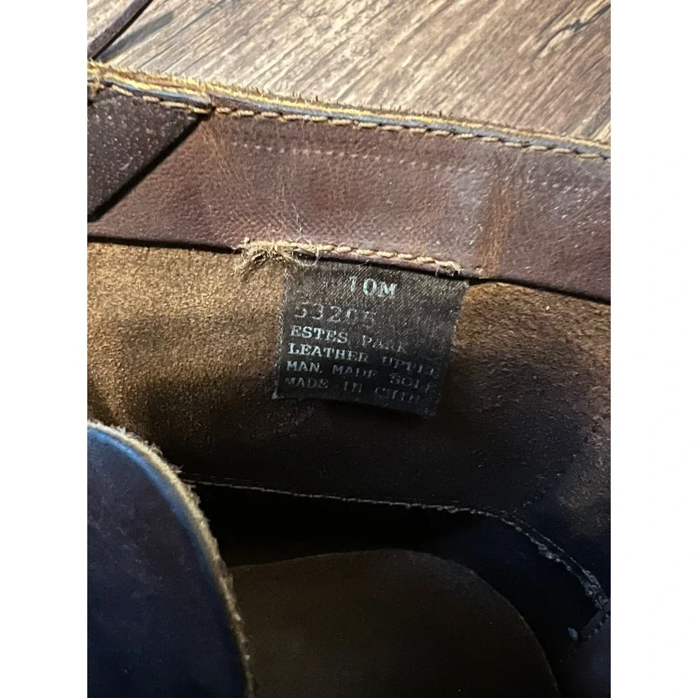 Oak Meadow Men's Ankle Boots Size 10‎ M All Leather Upper Brown Lace Up